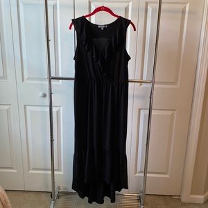 NY Collection  black high low dress